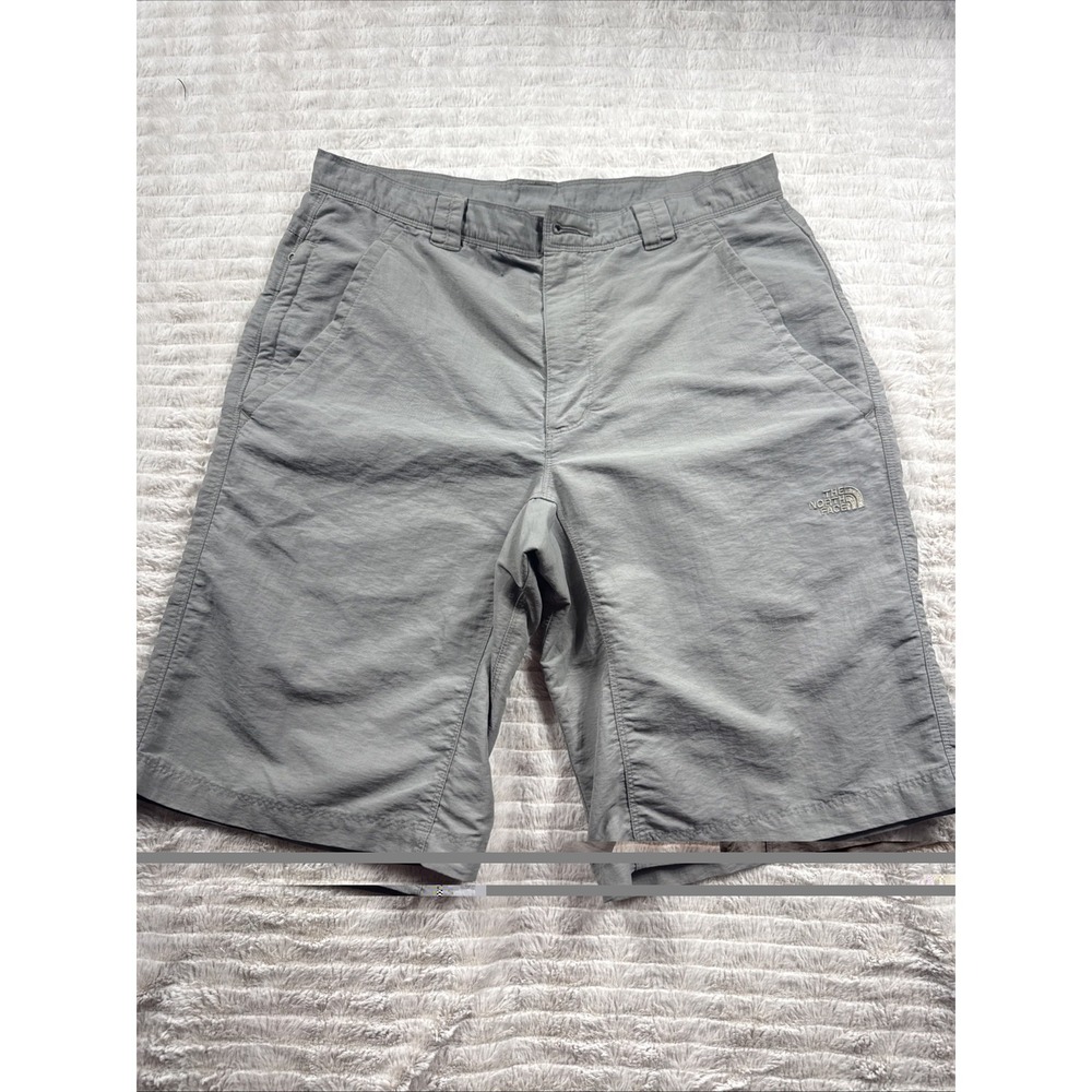 The North Face Rolling Sun Packable Shorts Flashdry Gray Mens Sz 32 9" Inseam